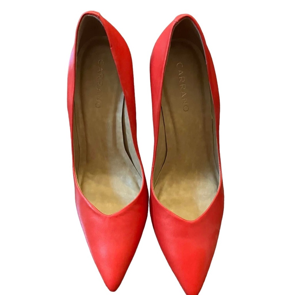 Carrano Ella dress pumps- size 8 Red heels - Picture 2 of 5